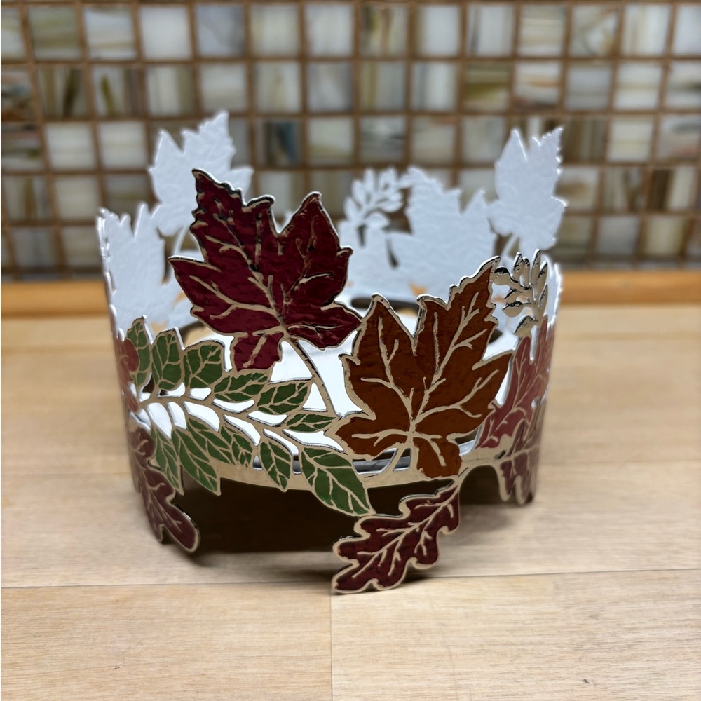 Bath & Body Works White Candle Holder